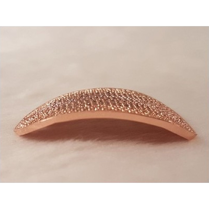 Zwischenteil-Link Strass 40x27mm, Messing rosegold