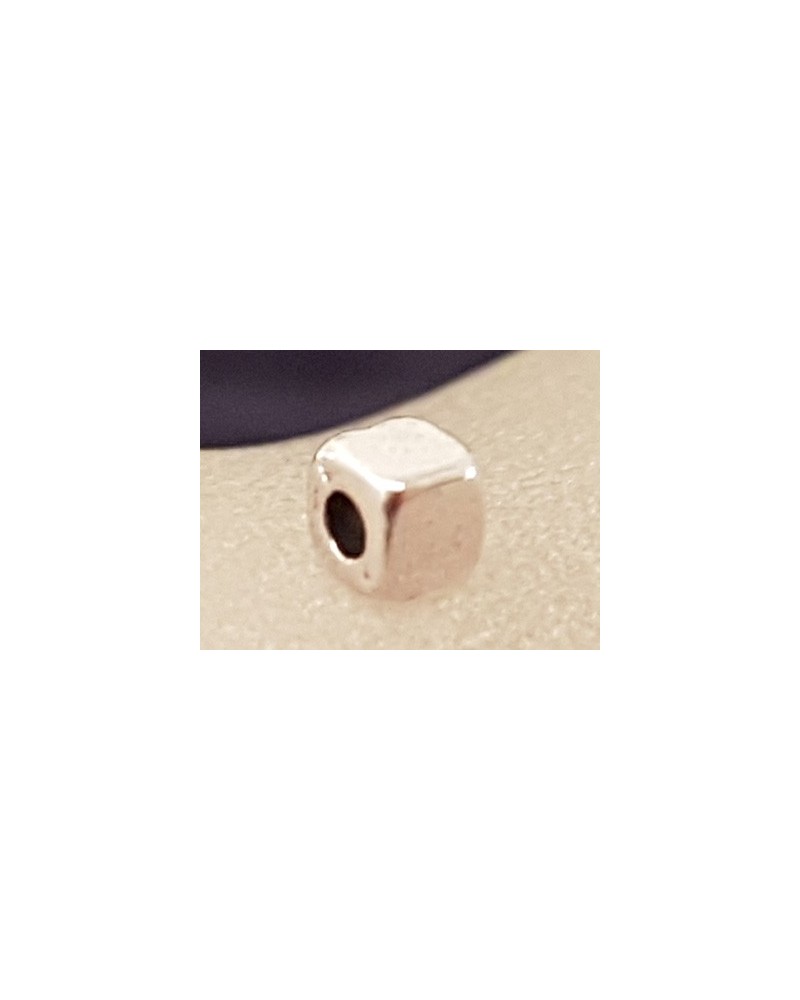Zwischenteil, Quader 3x3mm, Metall Tibet Style