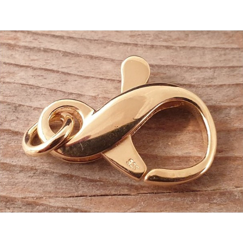 Karabiner Silber vergoldet