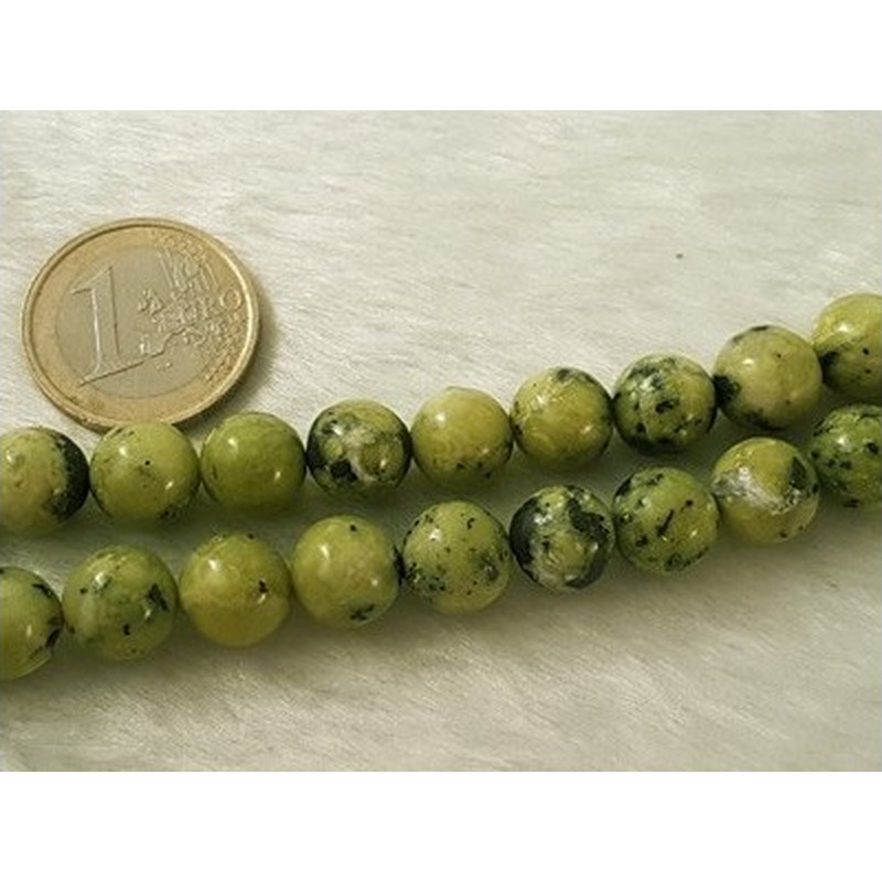Lizarditkette 10mm, Norwegische Jade