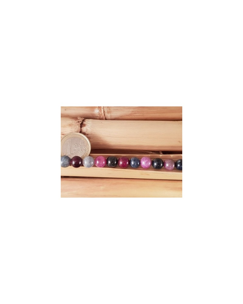 Rubin-Saphirkette 8mm.