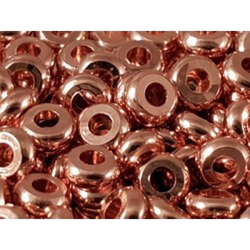 Zwischenteil, Scheibe 4x2mm, Metall Rosegold 2