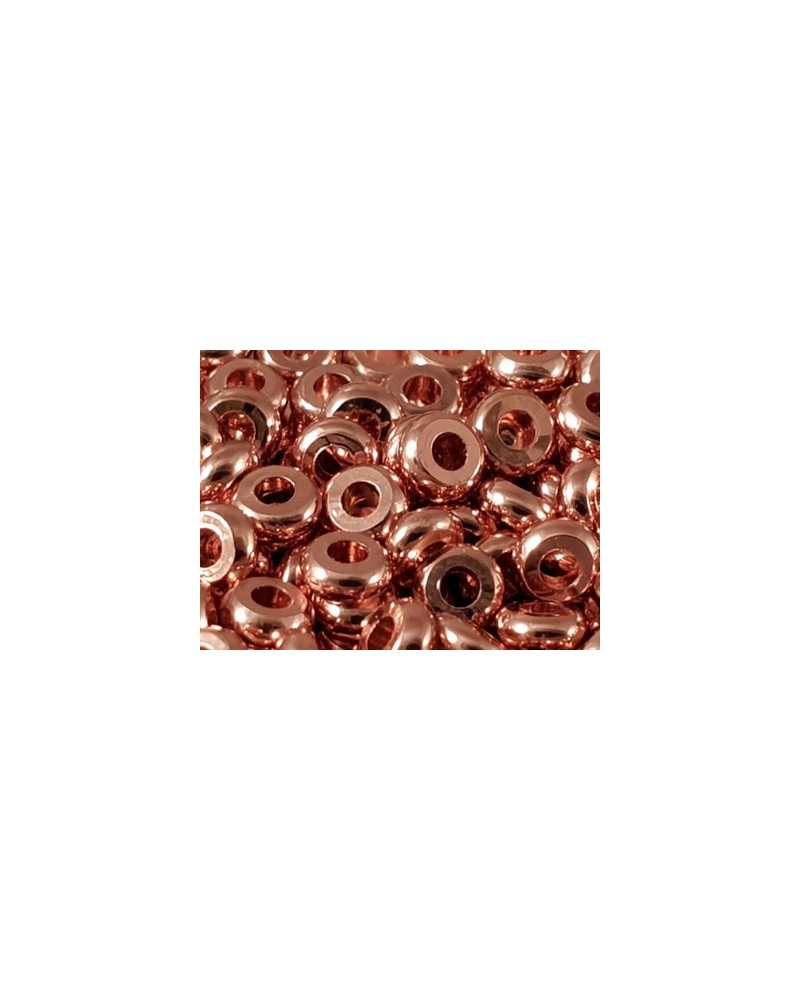 Zwischenteil, Scheibe 4x2mm, Metall Rosegold