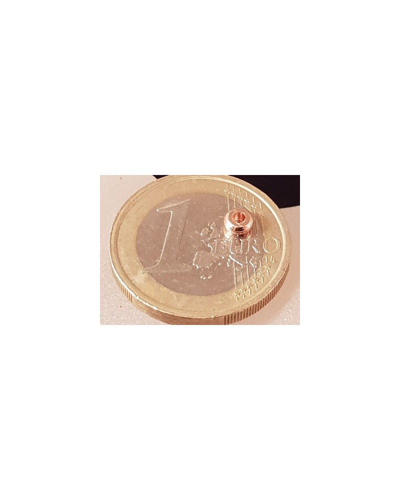 Zwischenteil, Scheibe 4x2mm, Metall Rosegold
