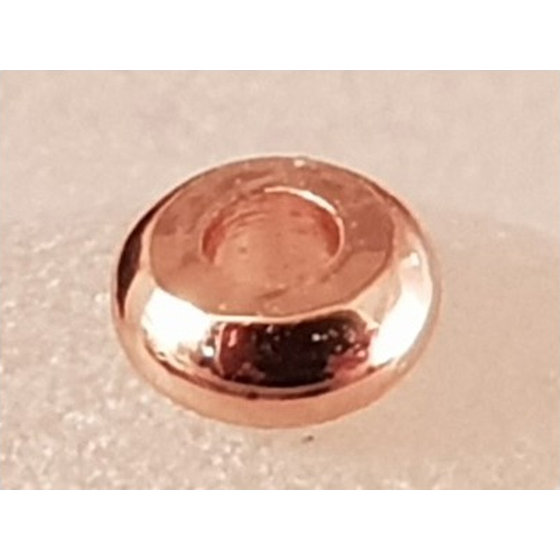 Zwischenteil, Scheibe 4x2mm, Metall Rosegold