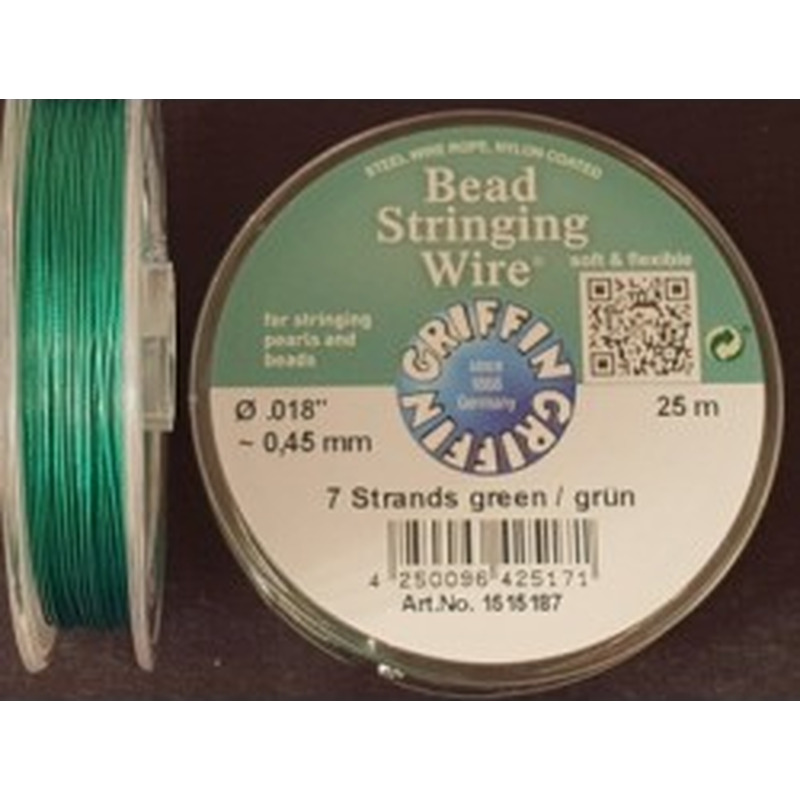 Schmuckdraht 0.45mm/25m/7str grün