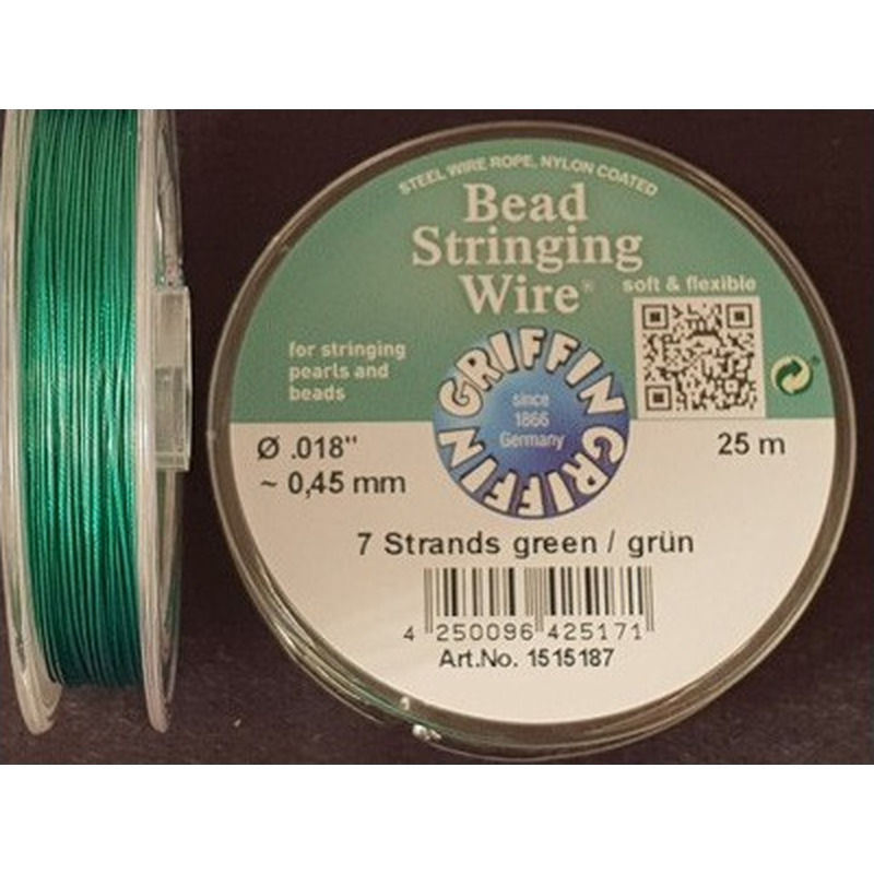 Schmuckdraht 0.45mm/25m/7str grün