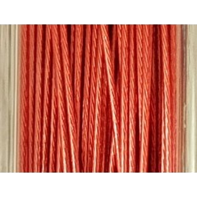 Schmuckdraht 0.45mm/25m/7str rot 2