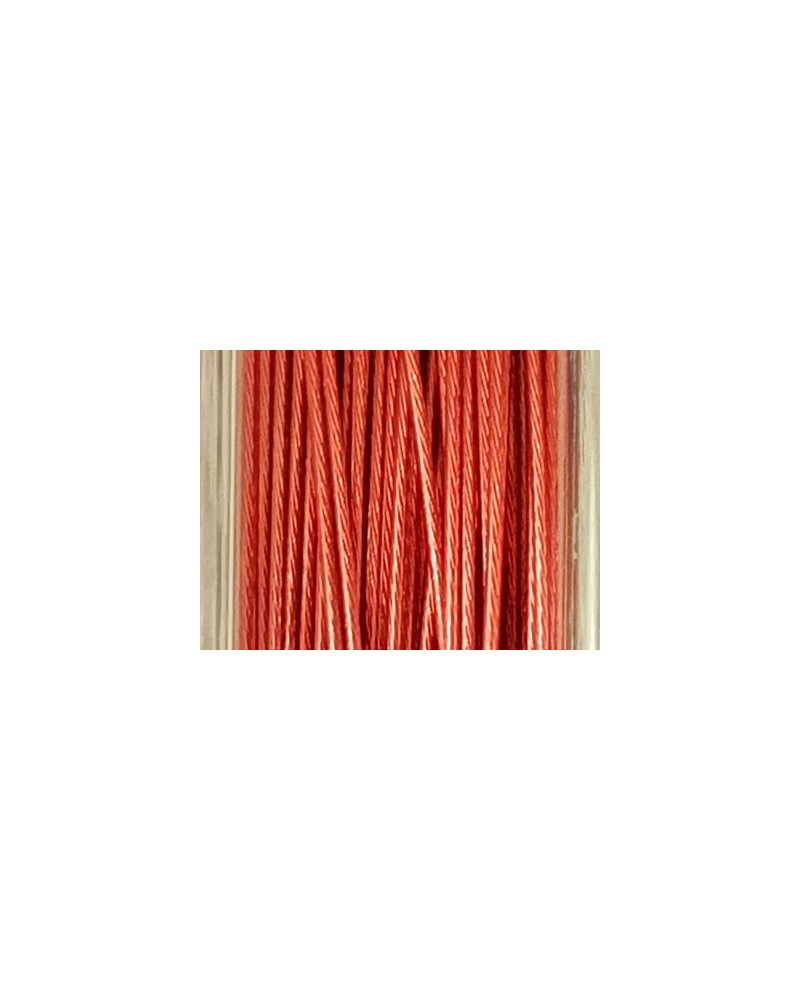 Schmuckdraht 0.45mm/25m/7str rot