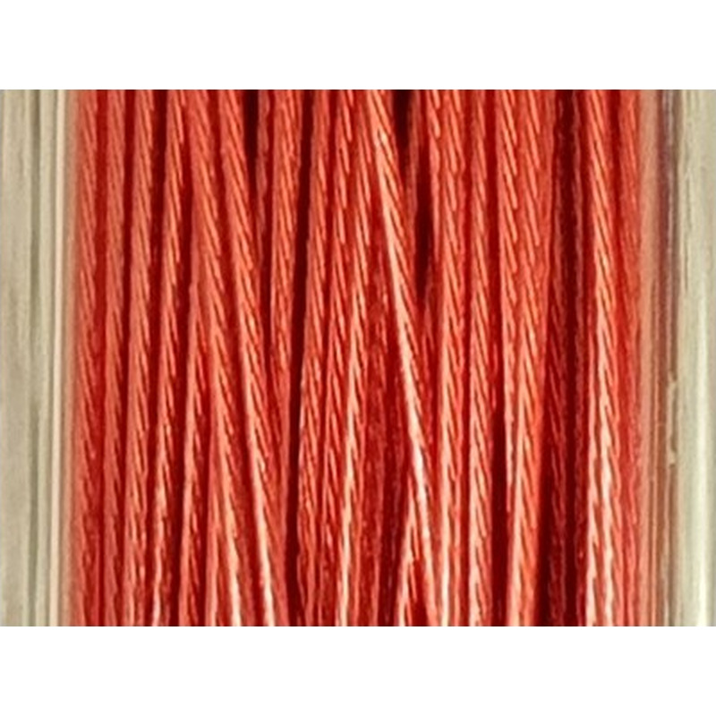 Schmuckdraht 0.45mm/25m/7str rot