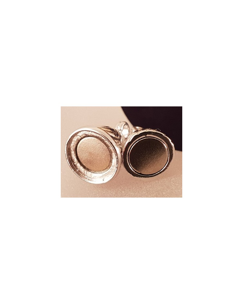 Magnetschliesse 12x32mm, 925 Silber rhodiniert