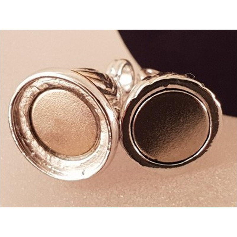 Magnetschliesse 12x32mm, 925 Silber rhodiniert
