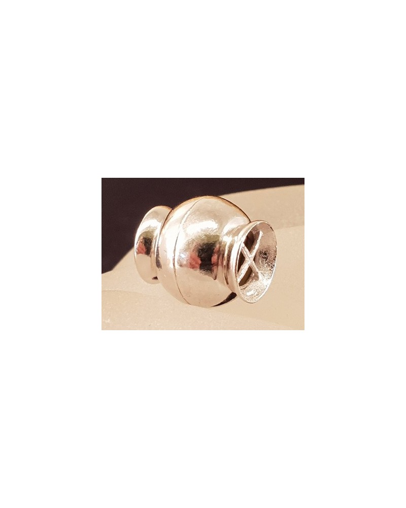 Magnetschliesse 13x14mm, 925 Silber