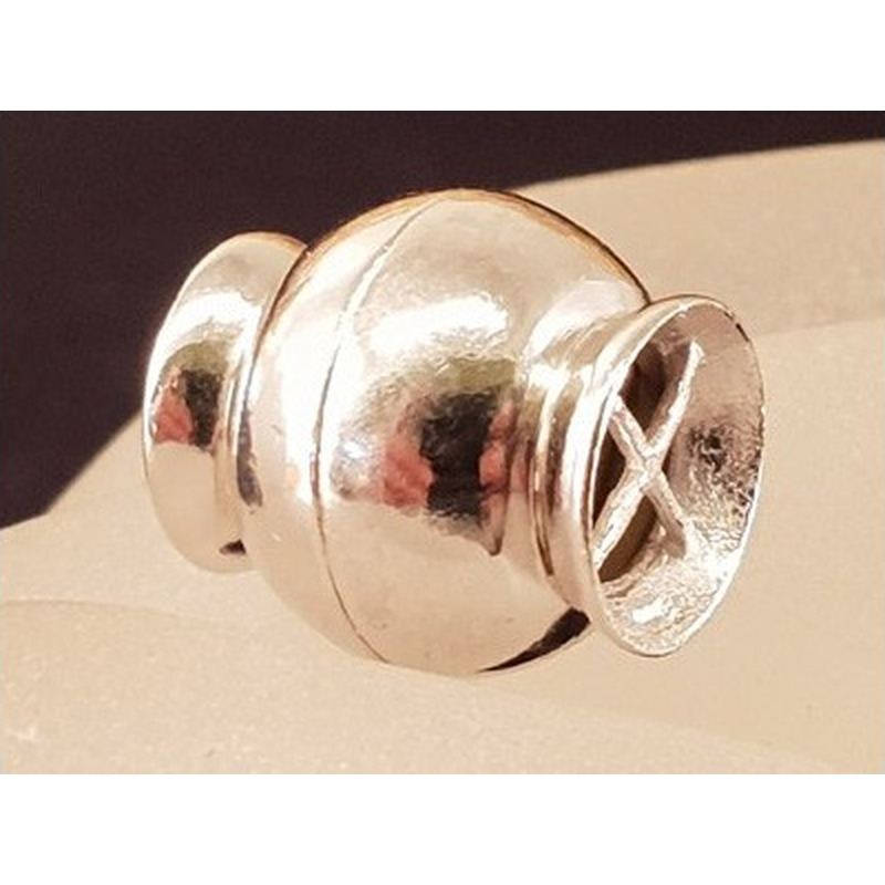 Magnetschliesse 13x14mm, 925 Silber