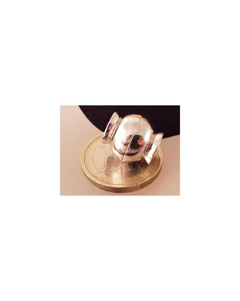 Magnetschliesse 13x14mm, 925 Silber