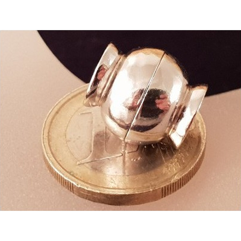 Magnetschliesse 13x14mm, 925 Silber