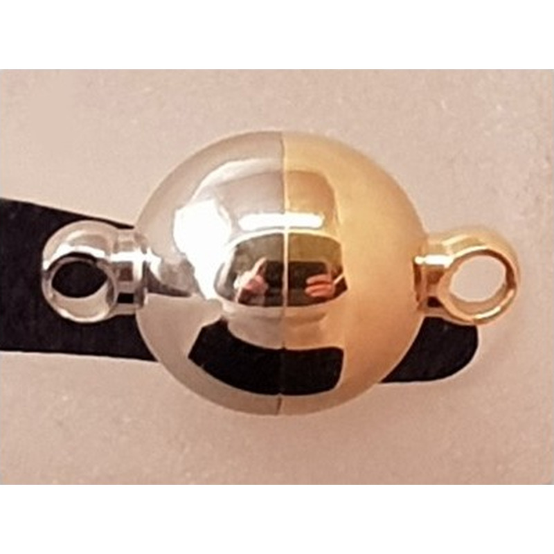 Magnetschliesse 12mm Edelstahl bicolor