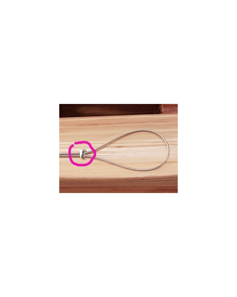 Quetschperle 1.1mm, versilbert, 200 Stk