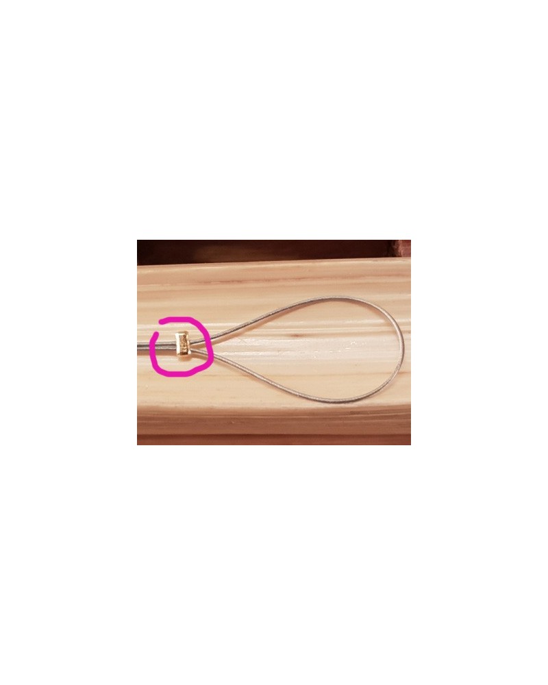Quetschperle 1.1mm, vergoldet, 200 Stk