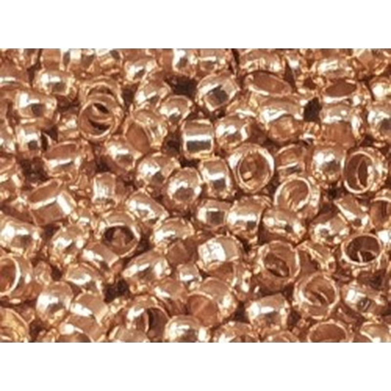 Quetschperle 1.1mm, vergoldet, 200 Stk