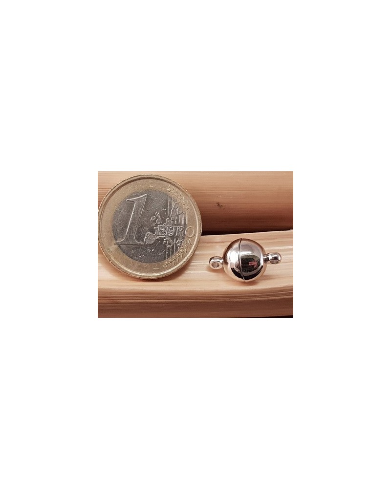 Magnetschliesse 10mm silberfarben., geklebt