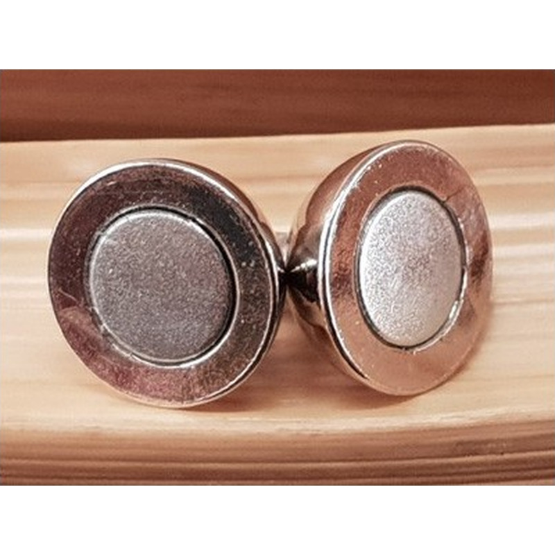 Magnetschliesse 10mm silberfarben., geklebt