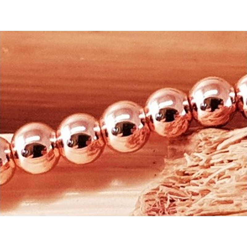 Blutsteinkette Rosegold (Hämatit) 3mm
