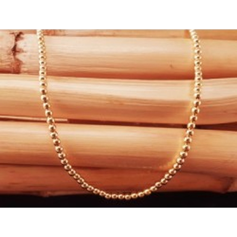 Blutsteinkette Gold (Hämatit) 3mm 2