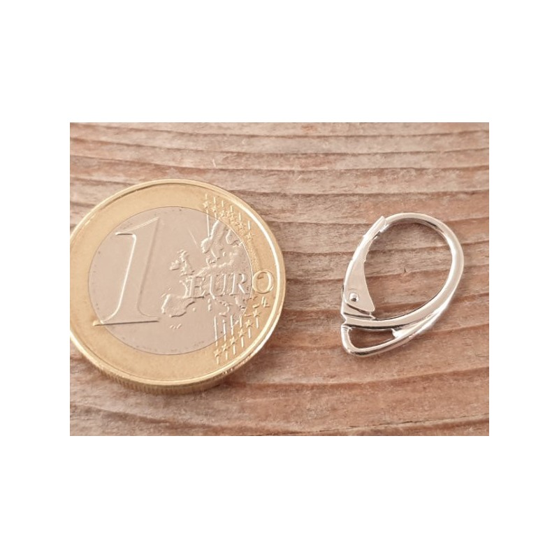 2 Stk. Brisur 18mm, 925 Silber rhodiniert