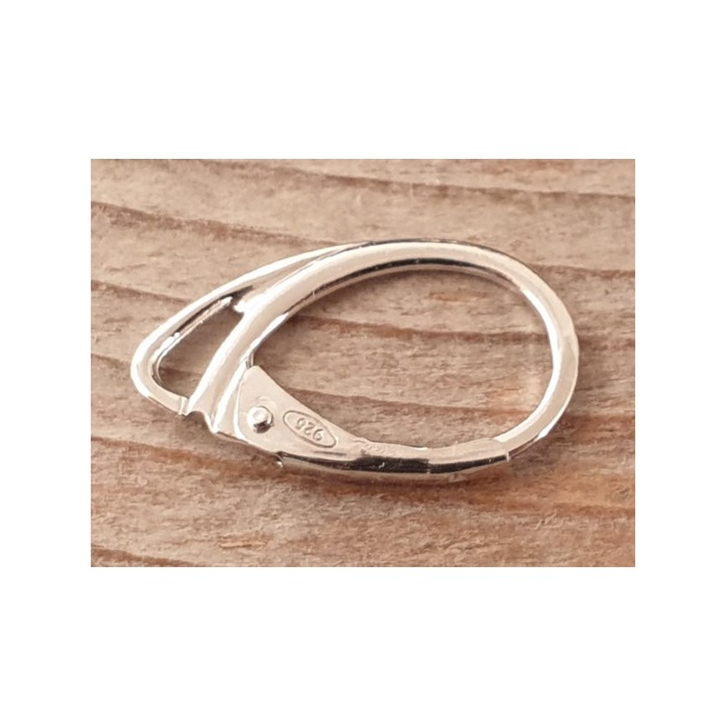 2 Stk. Brisur 18mm, 925 Silber rhodiniert