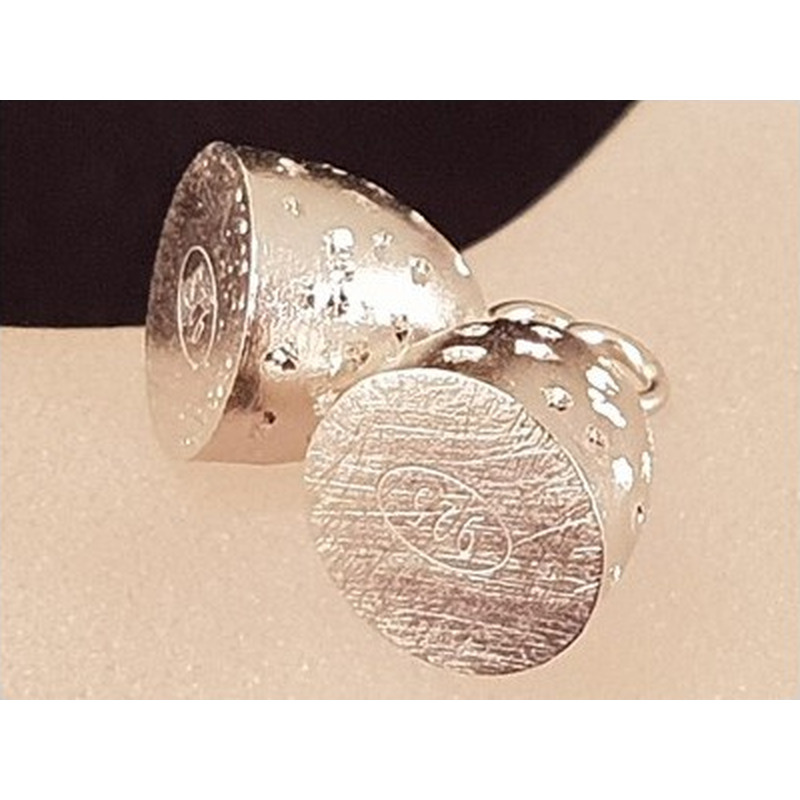 Magnetschliesse 8x22mm Stardust, 925 Silber rhodiniert, geschlossen