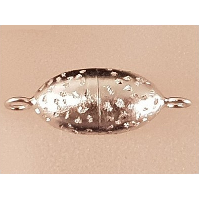 Magnetschliesse 8x22mm Stardust, 925 Silber rhodiniert, geschlossen