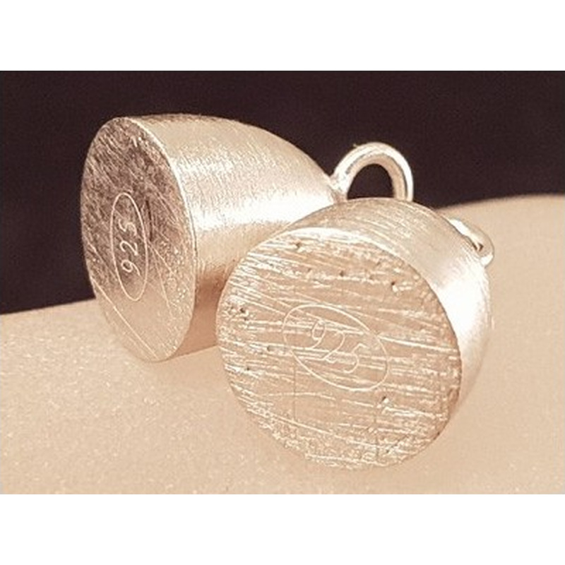 Magnetschliesse 10x24mm satiniert, 925 Silber rhodiniert, geschlossen