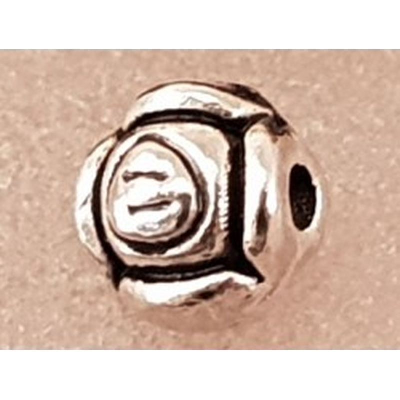 Zwischenteil, Rose 5mm, Metall Tibet Style