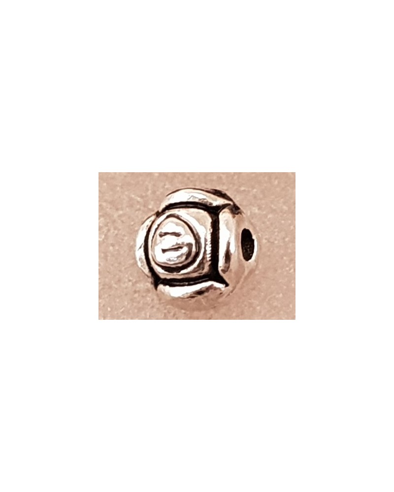 Zwischenteil, Rose 5mm, Metall Tibet Style