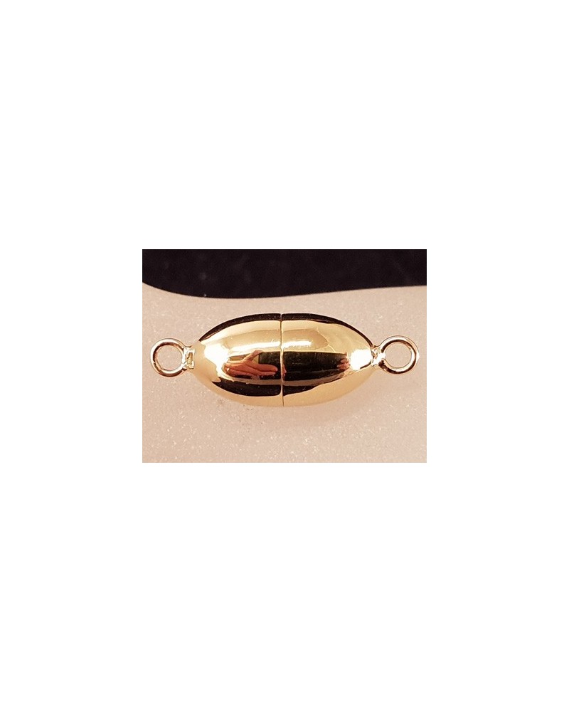 Magnetschliesse 10x22mm, 925 Silber vergoldet, geschlossen