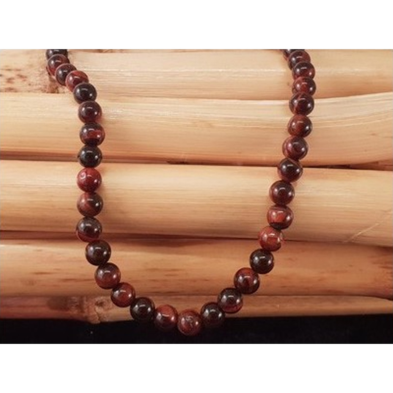 rote Tigeraugekette 6mm