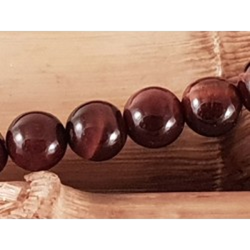 rote Tigeraugekette 6mm