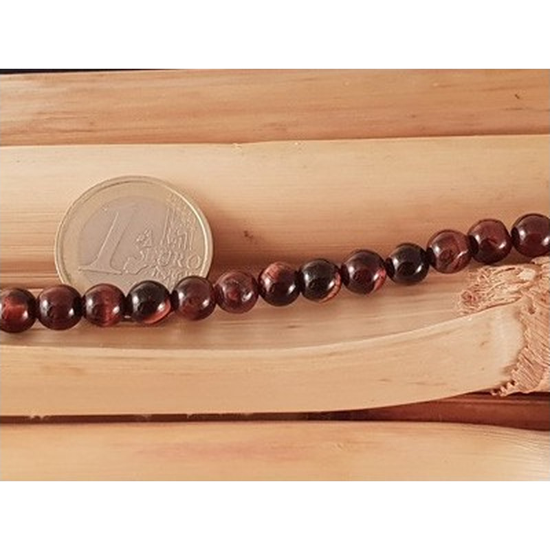 rote Tigeraugekette 6mm