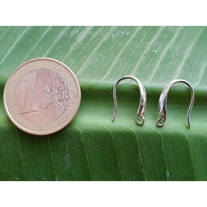 2 Stk. Ohrhaken 14mm, 925 Silber