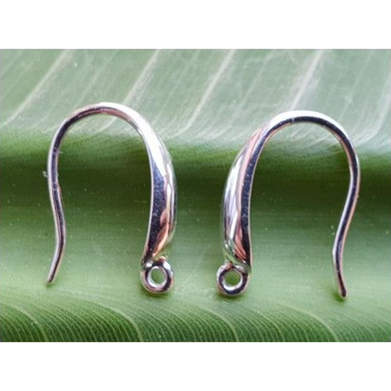 2 Stk. Ohrhaken 14mm, 925 Silber