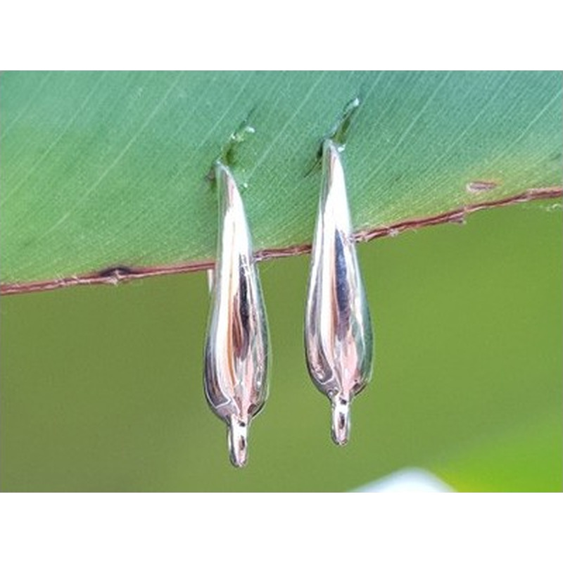 2 Stk. Ohrhaken 14mm, 925 Silber