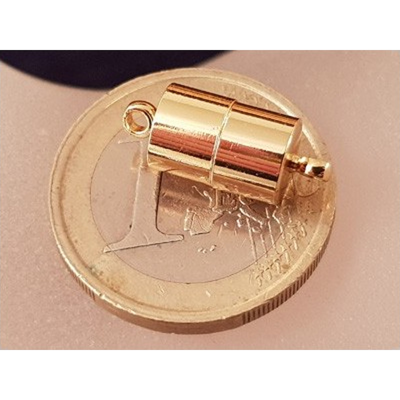 Magnetschliesse 7x17mm goldfarben., geklebt