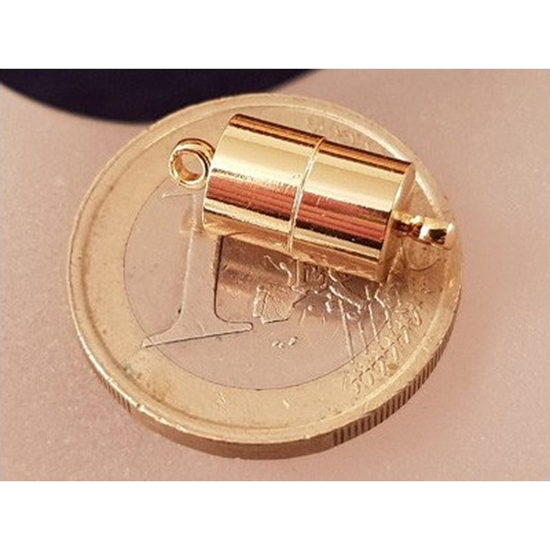 Magnetschliesse 7x17mm goldfarben., geklebt