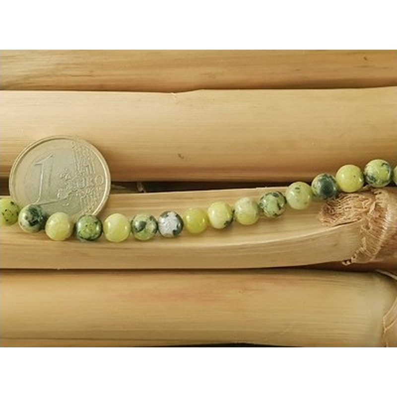 Lizarditkette 6mm, Norwegische Jade