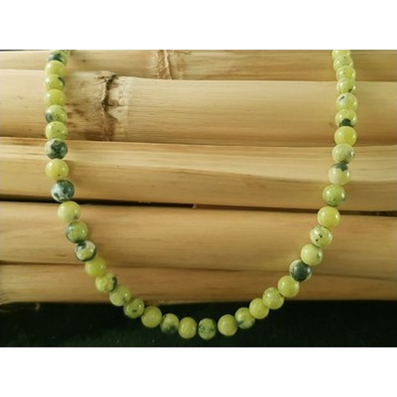 Lizarditkette 6mm, Norwegische Jade