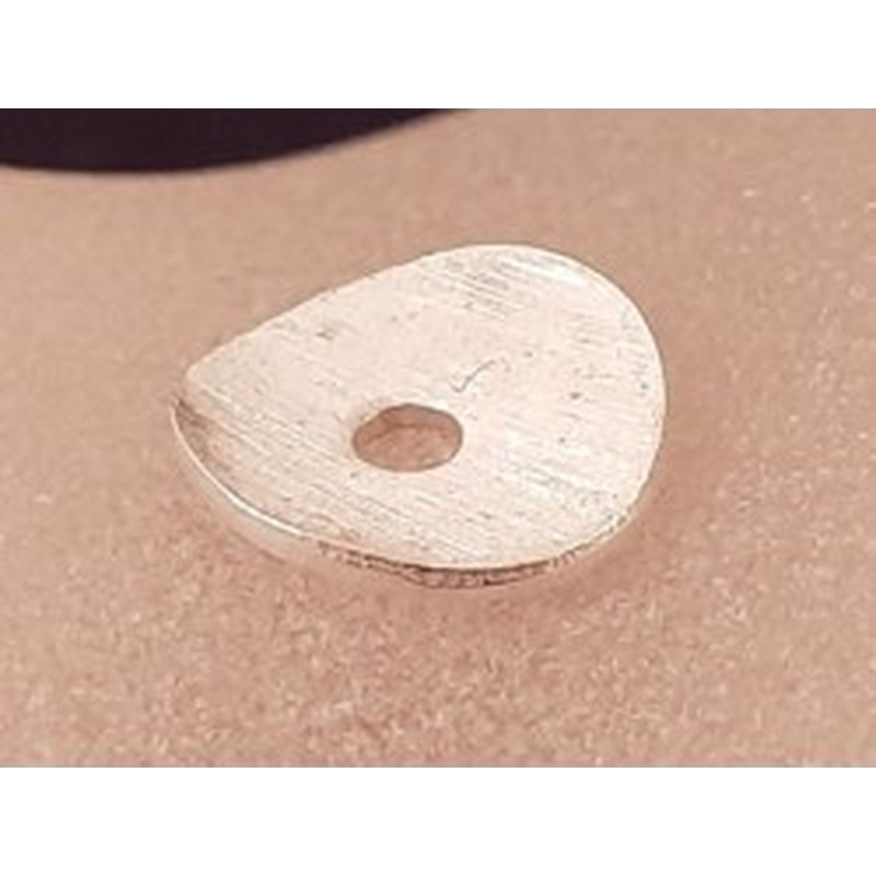 Zwischenteil, Scheibe Wave 8mm, Metall versilbert 2
