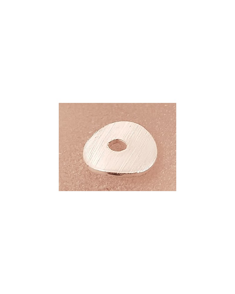 Zwischenteil, Scheibe Wave 8mm, Metall versilbert