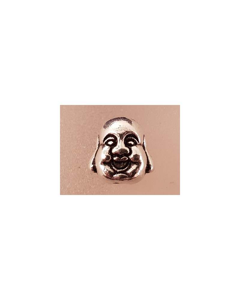 Zwischenteil Buddhakopf, Metall Antik