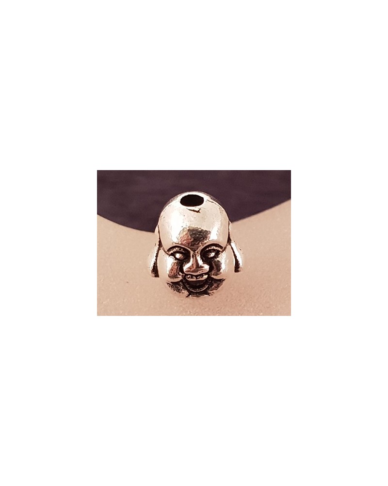 Zwischenteil Buddhakopf, Metall Antik